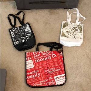 THREE lululemon reusable totes!